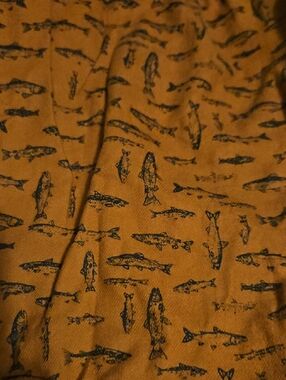 Eddie Bauer Orange Patterned Men's Shorts